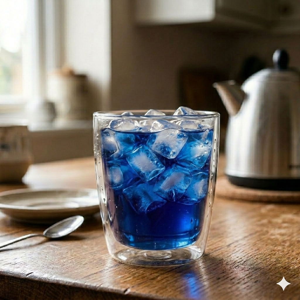 Fill the glass with ice cubes , stir well to cool completely & garnish with lemon slice or mint leaves.